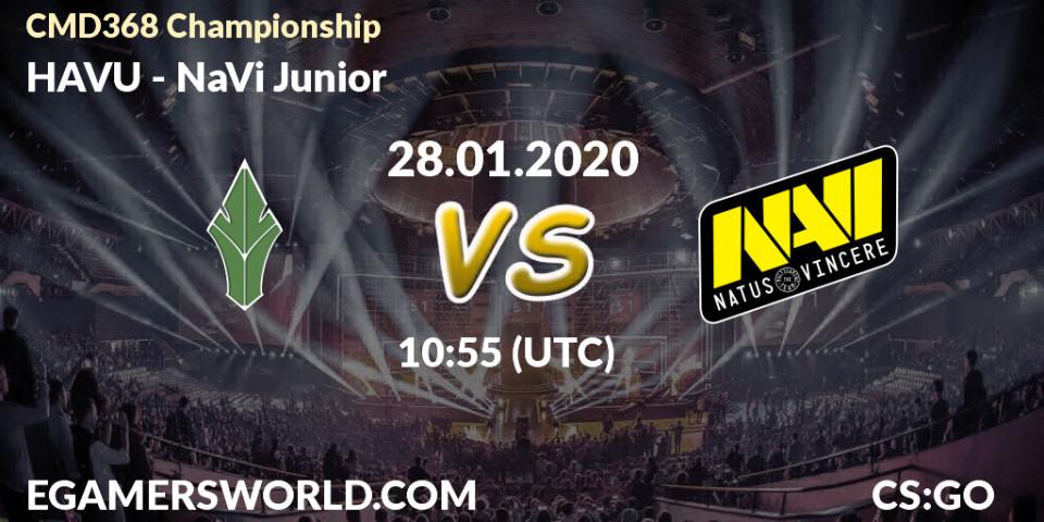 Prognose für das Spiel HAVU VS NaVi Junior. 28.01.20. CS2 (CS:GO) - CMD368 Championship