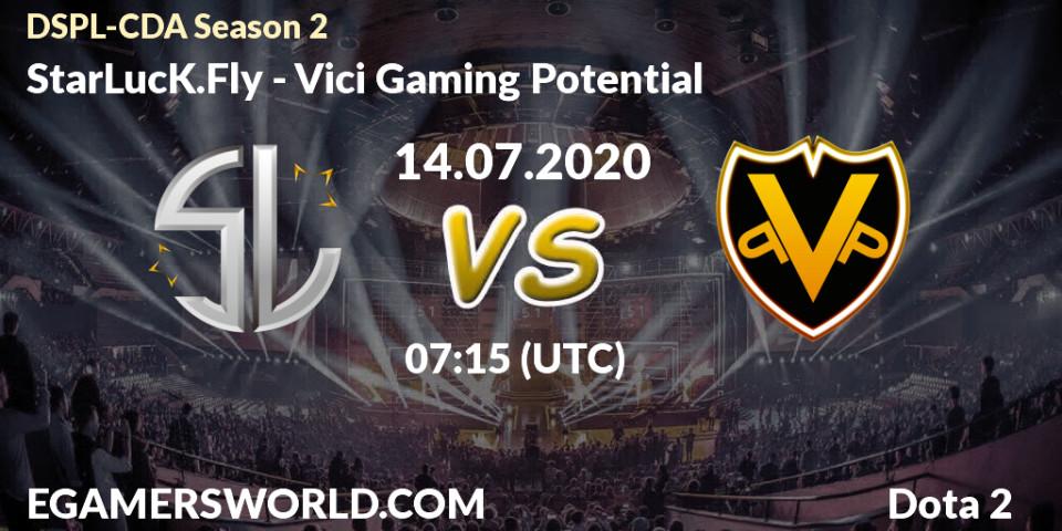 Prognose für das Spiel StarLucK.Fly VS Vici Gaming Potential. 14.07.20. Dota 2 - Dota2 Secondary Professional League 2020 Season 2