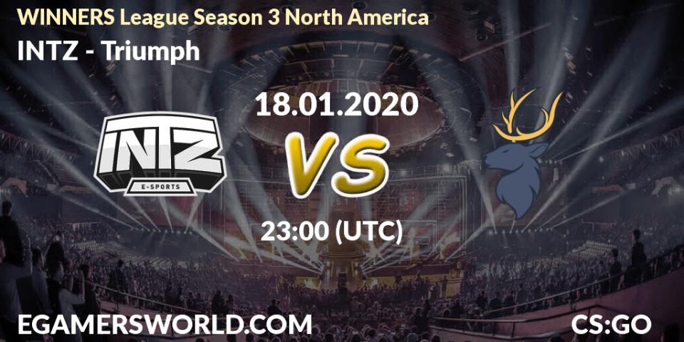 Prognose für das Spiel INTZ VS Triumph. 18.01.20. CS2 (CS:GO) - WINNERS League Season 3 North America