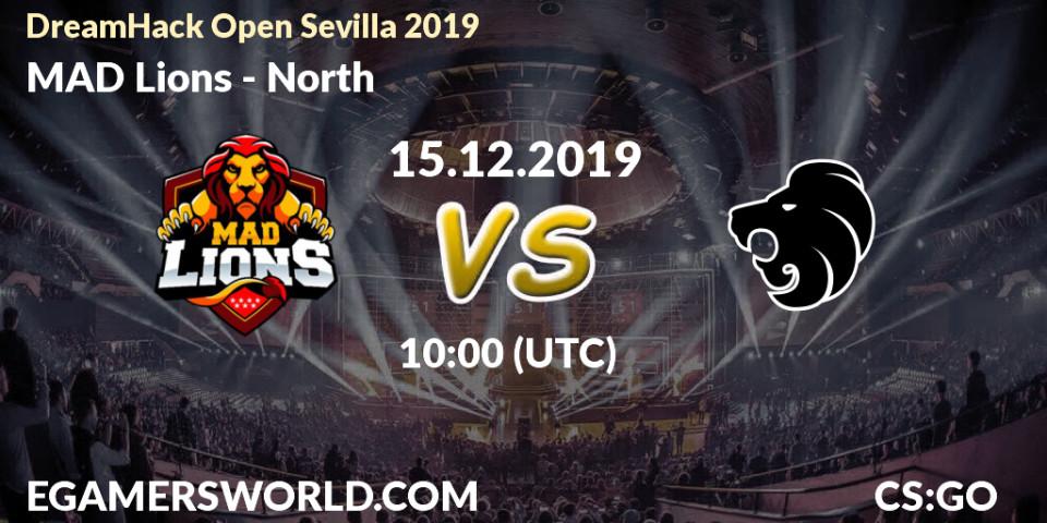 Prognose für das Spiel MAD Lions VS North. 15.12.19. CS2 (CS:GO) - DreamHack Open Sevilla 2019
