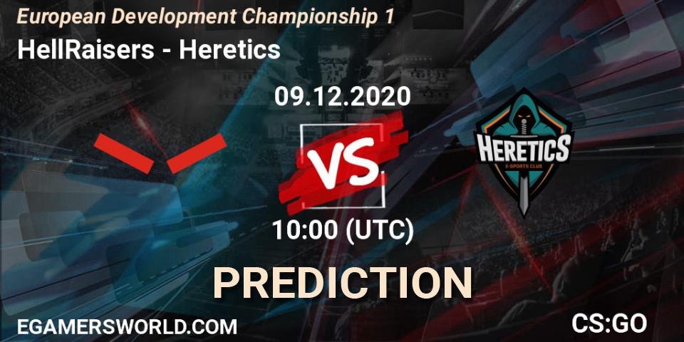 Prognose für das Spiel HellRaisers VS Heretics. 09.12.20. CS2 (CS:GO) - European Development Championship 1