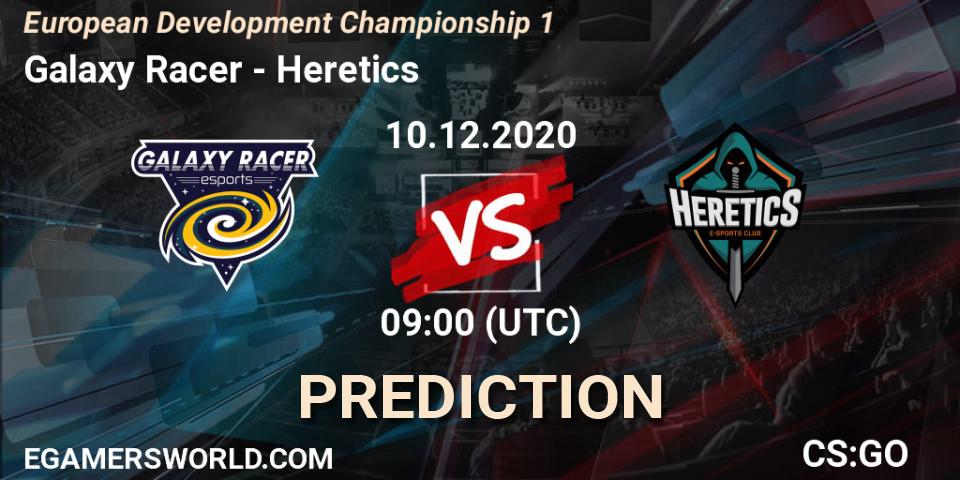 Prognose für das Spiel Galaxy Racer VS Heretics. 10.12.20. CS2 (CS:GO) - European Development Championship 1