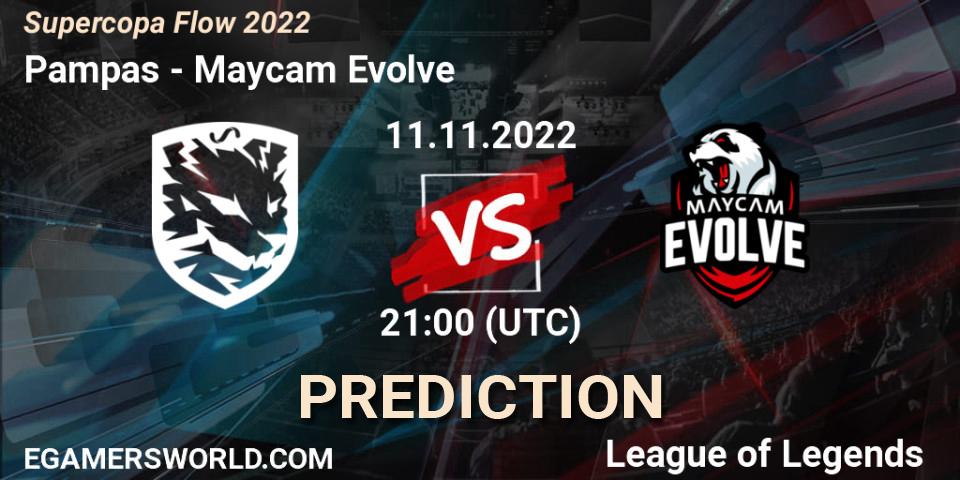 Prognose für das Spiel Pampas VS Maycam Evolve. 11.11.22. LoL - Supercopa Flow 2022