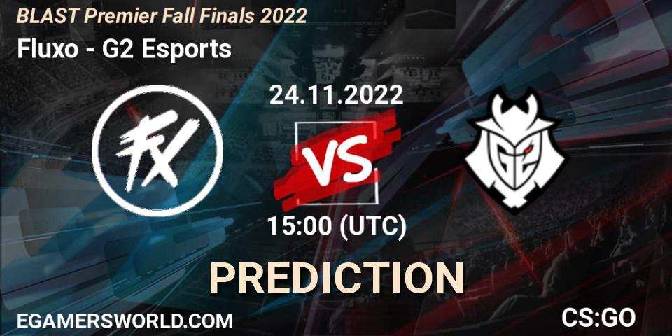 Prognose für das Spiel Fluxo VS G2 Esports. 24.11.22. CS2 (CS:GO) - BLAST Premier Fall Finals 2022