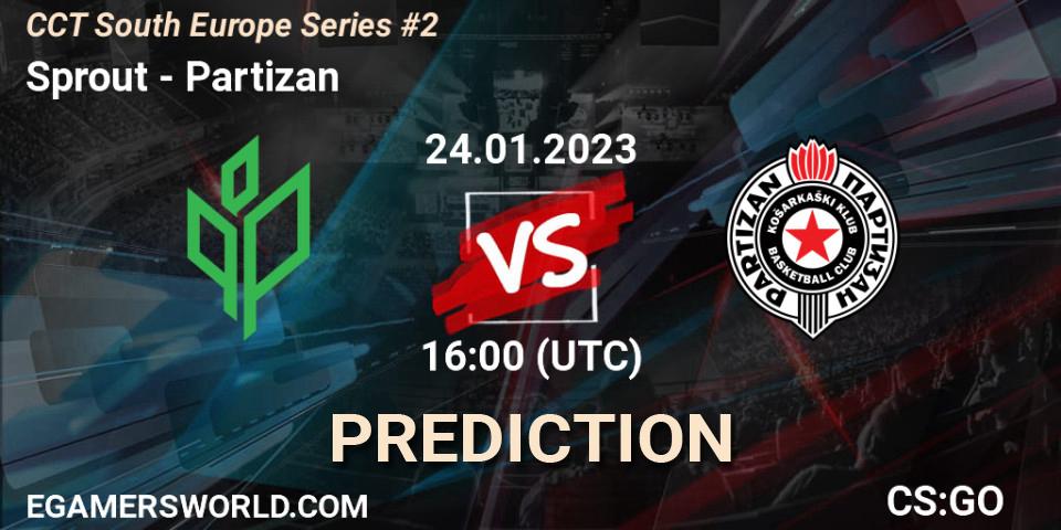 Prognose für das Spiel Sprout VS Partizan. 24.01.23. CS2 (CS:GO) - CCT South Europe Series #2
