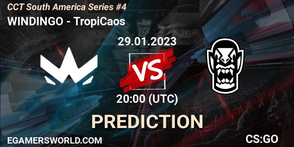 Prognose für das Spiel WINDINGO VS TropiCaos. 29.01.23. CS2 (CS:GO) - CCT South America Series #4