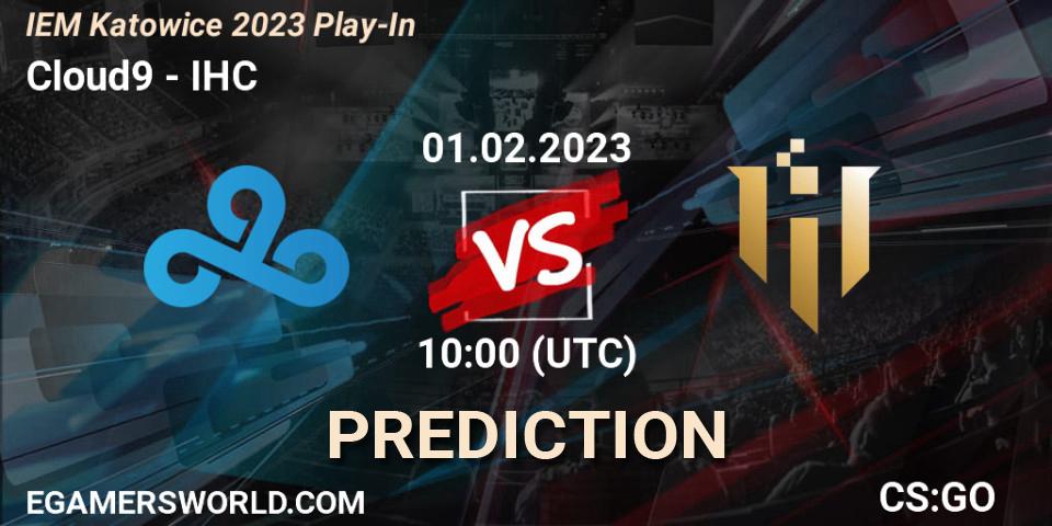 Prognose für das Spiel Cloud9 VS IHC. 01.02.23. CS2 (CS:GO) - IEM Katowice 2023 Play-In