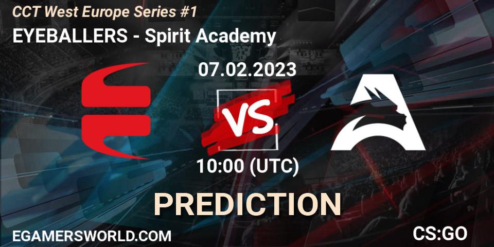 Prognose für das Spiel EYEBALLERS VS Spirit Academy. 07.02.23. CS2 (CS:GO) - CCT West Europe Series #1