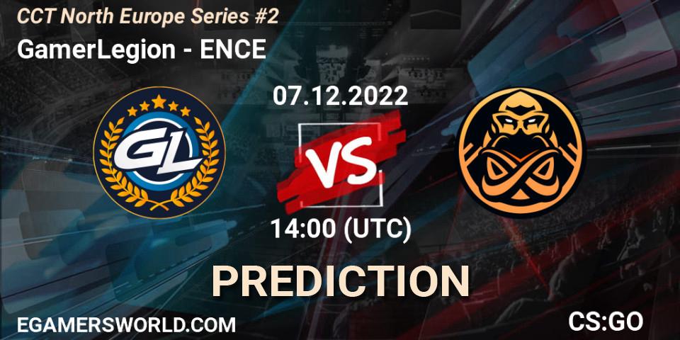 Prognose für das Spiel GamerLegion VS ENCE. 07.12.22. CS2 (CS:GO) - CCT North Europe Series #2
