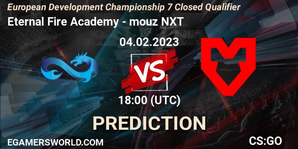 Prognose für das Spiel Eternal Fire Academy VS mouz NXT. 04.02.23. CS2 (CS:GO) - European Development Championship 7 Closed Qualifier
