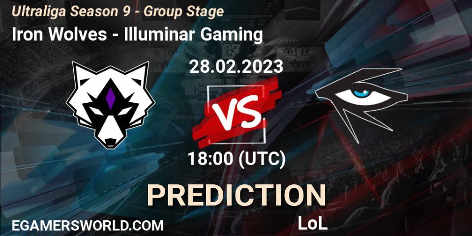 Prognose für das Spiel Iron Wolves VS Illuminar Gaming. 28.02.23. LoL - Ultraliga Season 9 - Group Stage