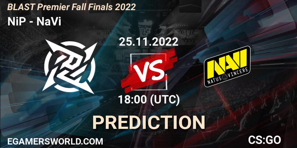 Prognose für das Spiel NiP VS NaVi. 25.11.22. CS2 (CS:GO) - BLAST Premier Fall Finals 2022