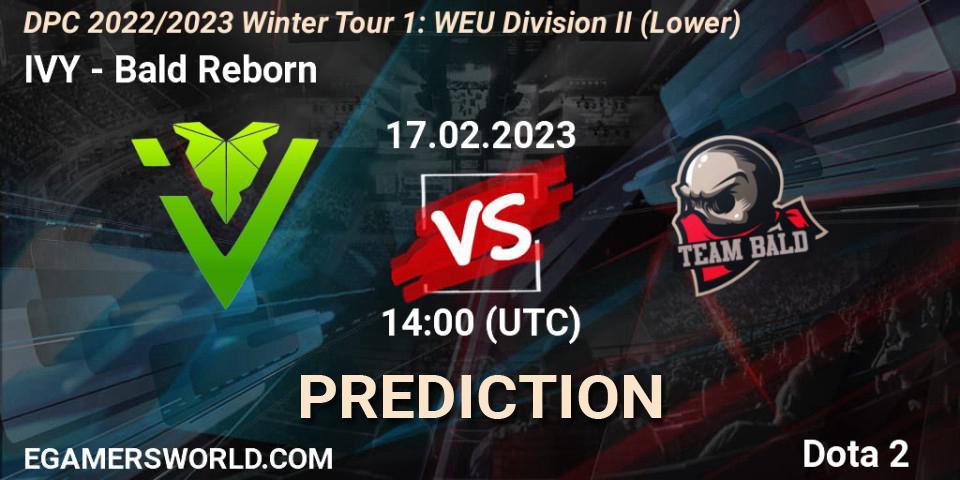 Prognose für das Spiel IVY VS Bald Reborn. 17.02.23. Dota 2 - DPC 2022/2023 Winter Tour 1: WEU Division II (Lower)