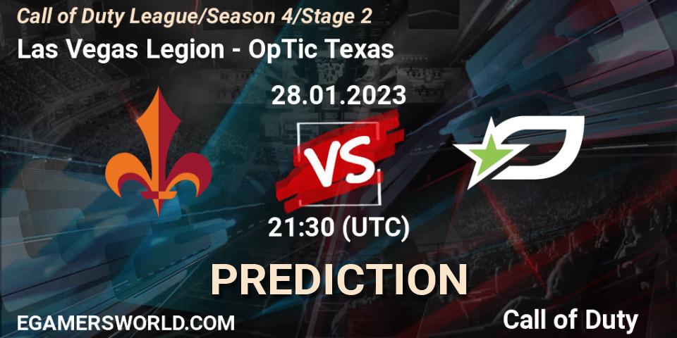 Prognose für das Spiel Las Vegas Legion VS OpTic Texas. 28.01.23. Call of Duty - Call of Duty League 2023: Stage 2 Major Qualifiers