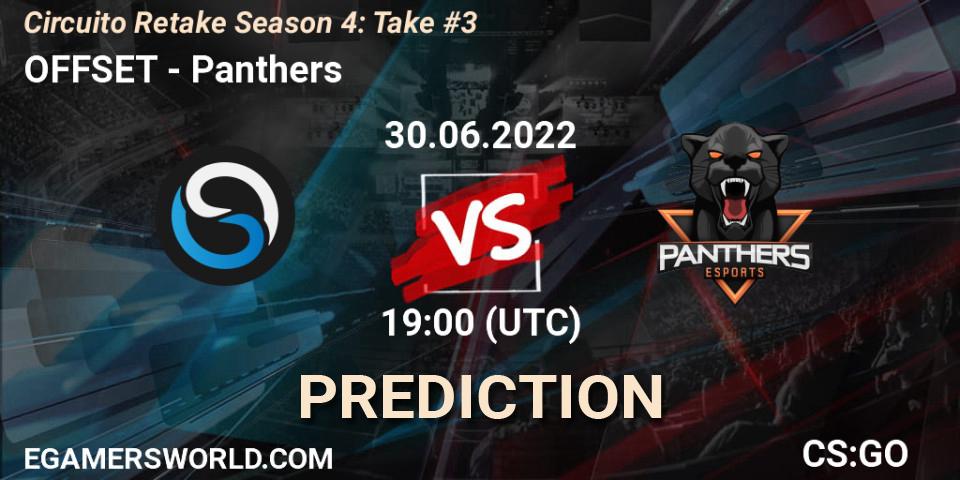Prognose für das Spiel OFFSET VS Panthers. 30.06.22. CS2 (CS:GO) - Circuito Retake Season 4: Take #3