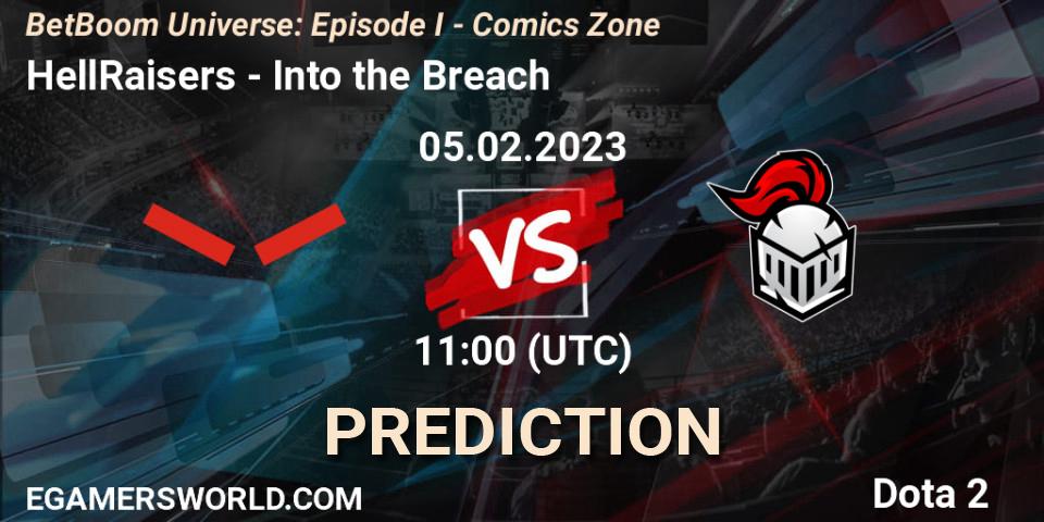 Prognose für das Spiel HellRaisers VS Into the Breach. 05.02.23. Dota 2 - BetBoom Universe: Episode I - Comics Zone