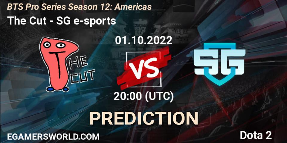 Prognose für das Spiel The Cut VS SG e-sports. 01.10.22. Dota 2 - BTS Pro Series Season 12: Americas