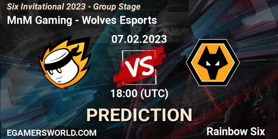 Prognose für das Spiel MnM Gaming VS Wolves Esports. 07.02.23. Rainbow Six - Six Invitational 2023 - Group Stage