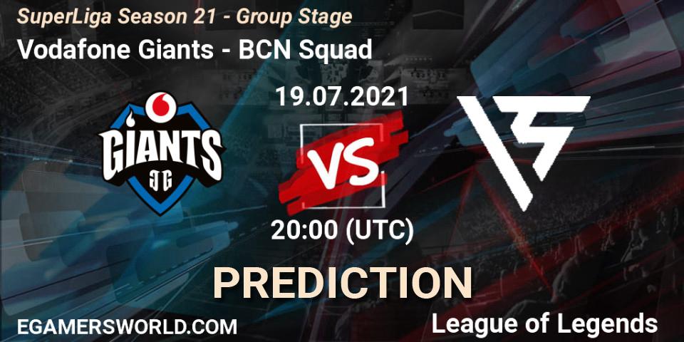 Prognose für das Spiel Vodafone Giants VS BCN Squad. 19.07.21. LoL - SuperLiga Season 21 - Group Stage 