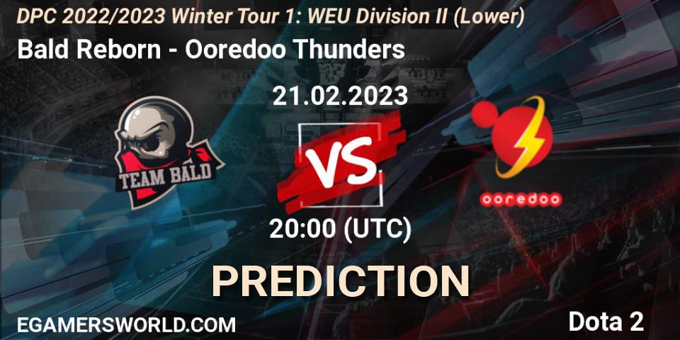 Prognose für das Spiel Bald Reborn VS Ooredoo Thunders. 21.02.23. Dota 2 - DPC 2022/2023 Winter Tour 1: WEU Division II (Lower)
