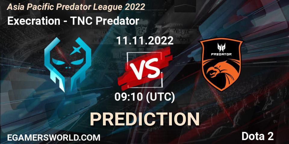 Prognose für das Spiel Execration VS TNC Predator. 11.11.22. Dota 2 - Asia Pacific Predator League 2022