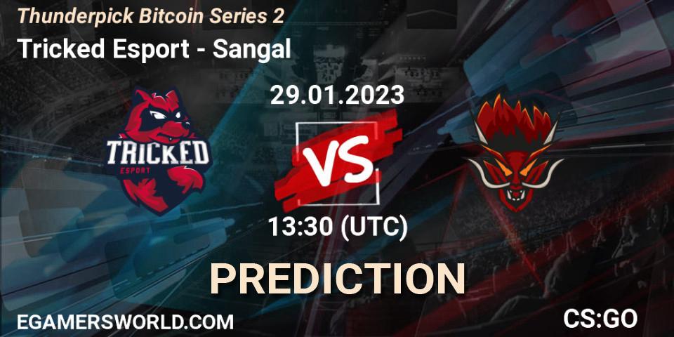 Prognose für das Spiel Tricked Esport VS Sangal. 29.01.23. CS2 (CS:GO) - Thunderpick Bitcoin Series 2
