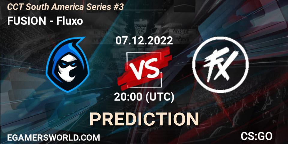 Prognose für das Spiel FUSION VS Fluxo. 07.12.22. CS2 (CS:GO) - CCT South America Series #3