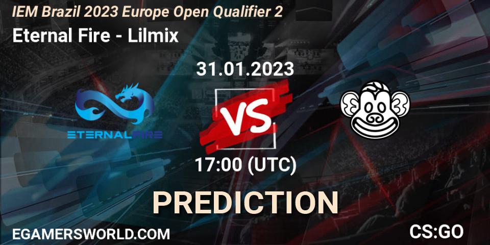 Prognose für das Spiel Eternal Fire VS Lilmix. 31.01.23. CS2 (CS:GO) - IEM Brazil Rio 2023 Europe Open Qualifier 2