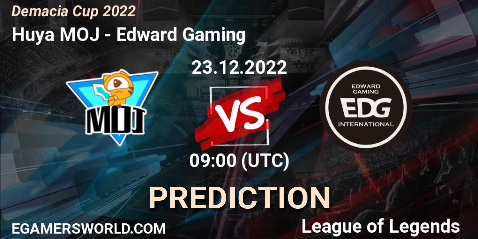 Prognose für das Spiel Huya MOJ VS Edward Gaming. 23.12.22. LoL - Demacia Cup 2022