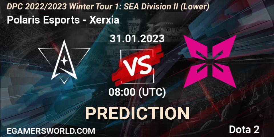 Prognose für das Spiel Polaris Esports VS Xerxia. 01.02.23. Dota 2 - DPC 2022/2023 Winter Tour 1: SEA Division II (Lower)