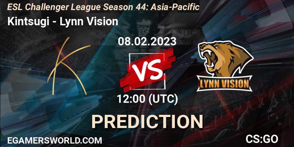 Prognose für das Spiel Kintsugi VS Lynn Vision. 08.02.23. CS2 (CS:GO) - ESL Challenger League Season 44: Asia-Pacific
