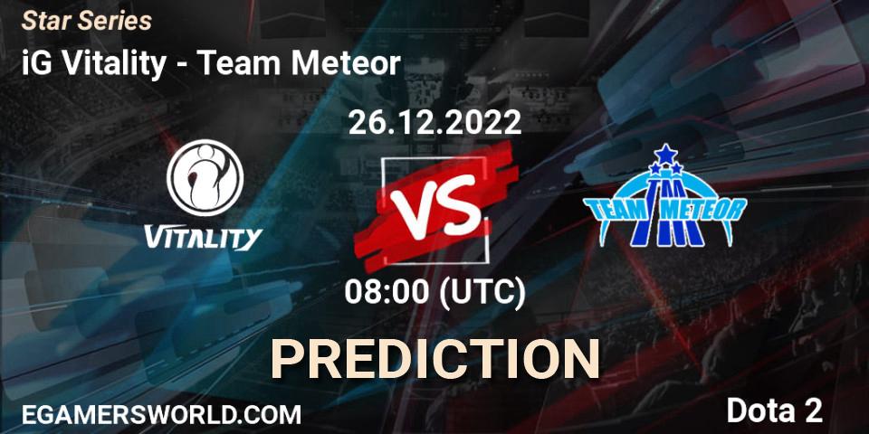 Prognose für das Spiel iG Vitality VS Team Meteor. 23.12.22. Dota 2 - Star Series