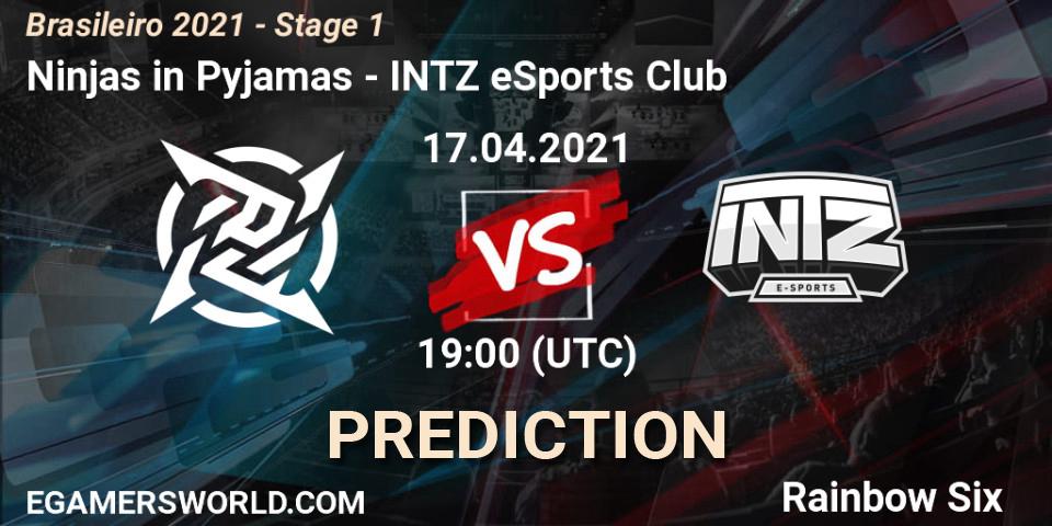 Prognose für das Spiel Ninjas in Pyjamas VS INTZ eSports Club. 17.04.21. Rainbow Six - Brasileirão 2021 - Stage 1