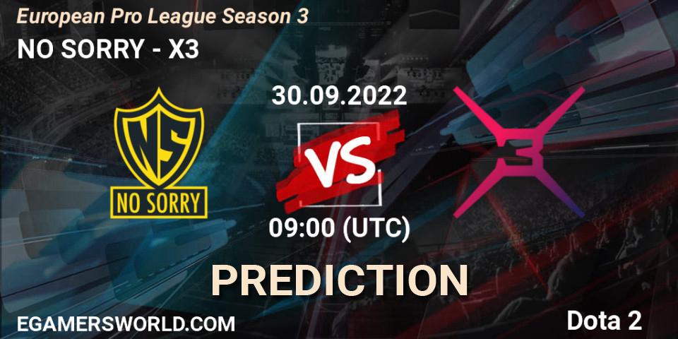 Prognose für das Spiel Team Unique VS X3. 30.09.22. Dota 2 - European Pro League Season 3 