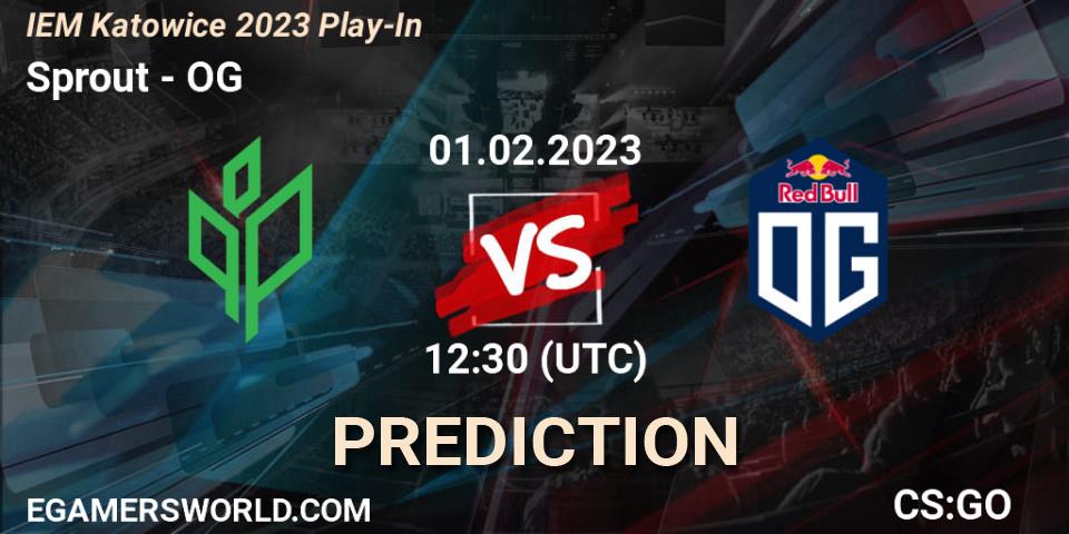 Prognose für das Spiel Sprout VS OG. 01.02.23. CS2 (CS:GO) - IEM Katowice 2023 Play-In