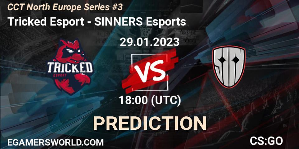 Prognose für das Spiel Tricked Esport VS SINNERS Esports. 29.01.23. CS2 (CS:GO) - CCT North Europe Series #3