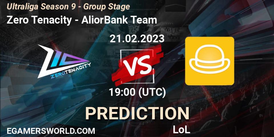 Prognose für das Spiel Zero Tenacity VS AliorBank Team. 22.02.23. LoL - Ultraliga Season 9 - Group Stage