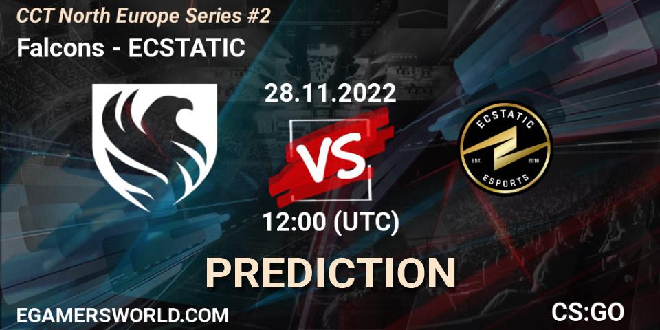Prognose für das Spiel Falcons VS ECSTATIC. 28.11.22. CS2 (CS:GO) - CCT North Europe Series #2