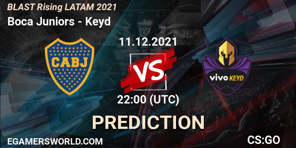 Prognose für das Spiel Boca Juniors VS Keyd. 11.12.21. CS2 (CS:GO) - BLAST Rising LATAM 2021
