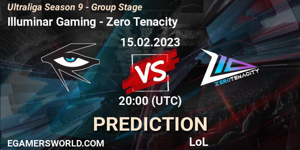 Prognose für das Spiel Illuminar Gaming VS Zero Tenacity. 21.02.23. LoL - Ultraliga Season 9 - Group Stage