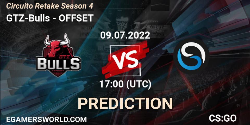 Prognose für das Spiel GTZ-Bulls VS OFFSET. 09.07.22. CS2 (CS:GO) - Circuito Retake Season 4