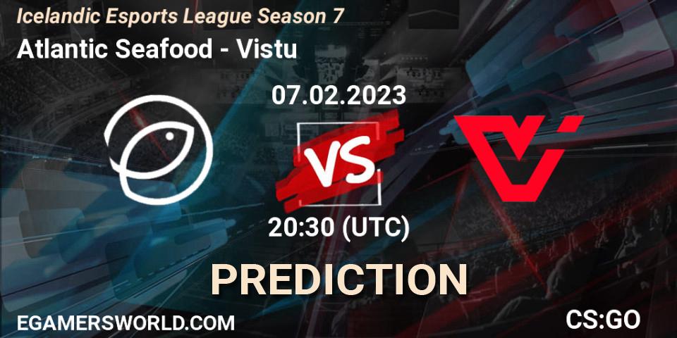 Prognose für das Spiel Atlantic Seafood VS Viðstöðu. 07.02.23. CS2 (CS:GO) - Icelandic Esports League Season 7