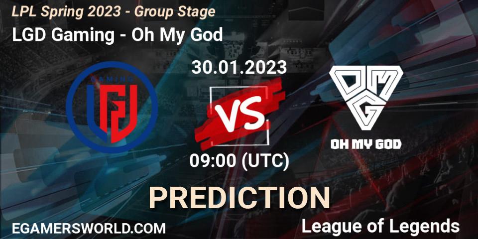 Prognose für das Spiel LGD Gaming VS Oh My God. 30.01.23. LoL - LPL Spring 2023 - Group Stage