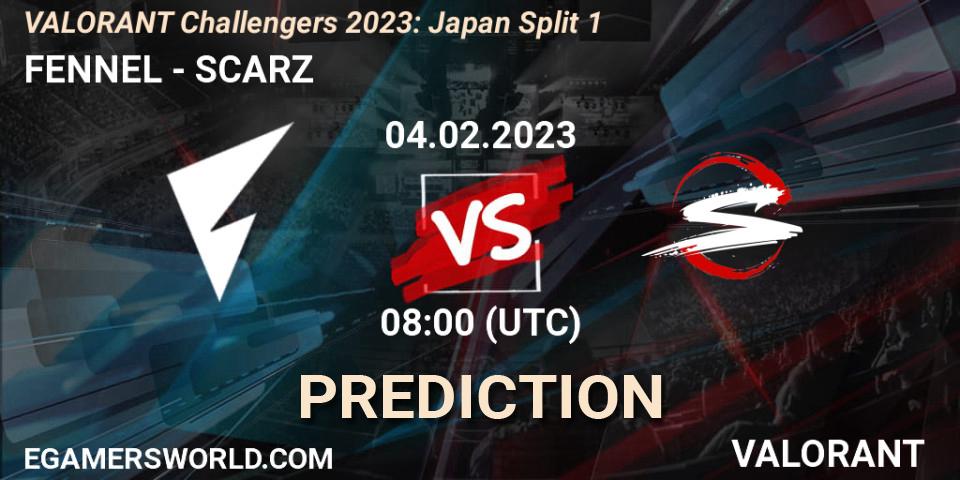 Prognose für das Spiel FENNEL VS SCARZ. 04.02.23. VALORANT - VALORANT Challengers 2023: Japan Split 1
