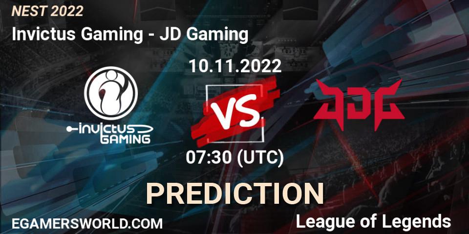 Prognose für das Spiel Invictus Gaming VS JD Gaming. 10.11.22. LoL - NEST 2022