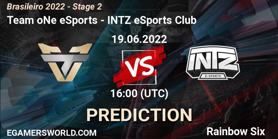 Prognose für das Spiel Team oNe eSports VS INTZ eSports Club. 19.06.22. Rainbow Six - Brasileirão 2022 - Stage 2