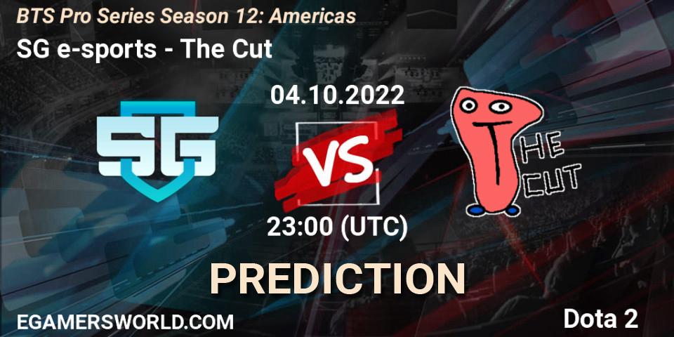 Prognose für das Spiel SG e-sports VS The Cut. 04.10.22. Dota 2 - BTS Pro Series Season 12: Americas