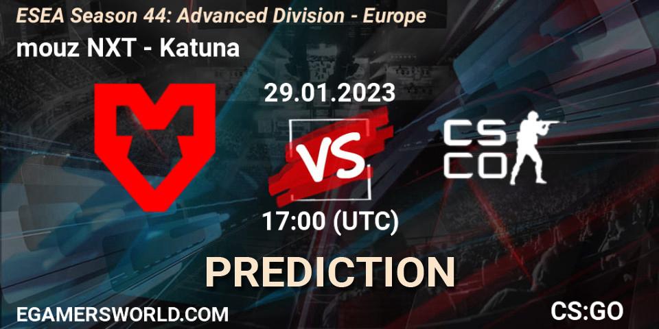 Prognose für das Spiel mouz NXT VS Katuna. 02.03.23. CS2 (CS:GO) - ESEA Season 44: Advanced Division - Europe