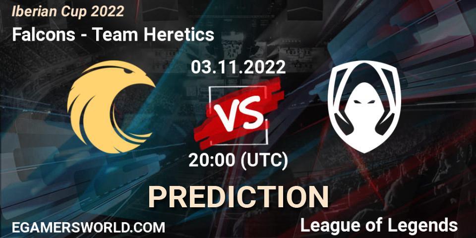 Prognose für das Spiel Falcons VS Team Heretics. 02.11.22. LoL - Iberian Cup 2022
