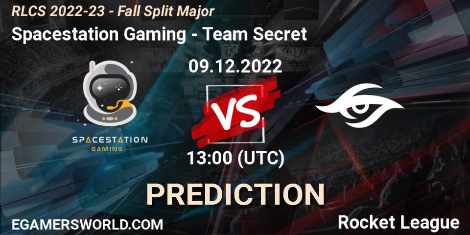 Prognose für das Spiel Spacestation Gaming VS Team Secret. 09.12.22. Rocket League - RLCS 2022-23 - Fall Split Major